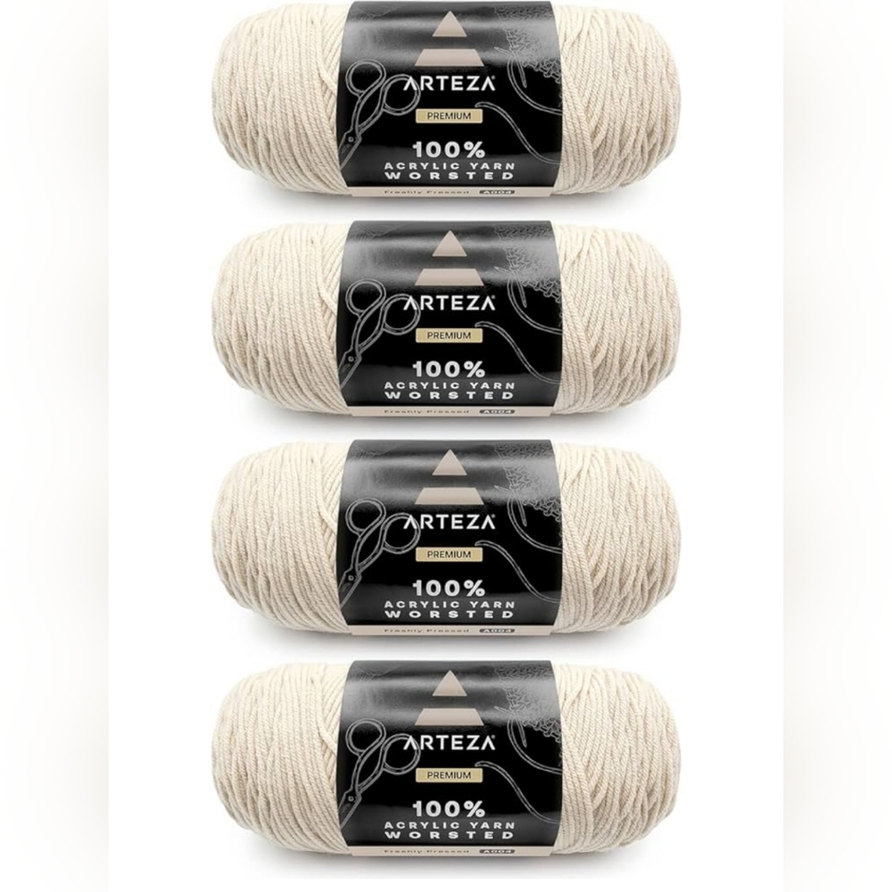 Arteza Premium Acrylic Yarn in Freshly Pressed